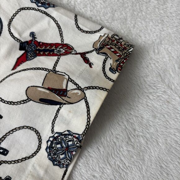 Wrangler Shirt Womens Size Small Western Wear Cowboy Boots Button Up Rodeo VTG - Picture 9 of 11